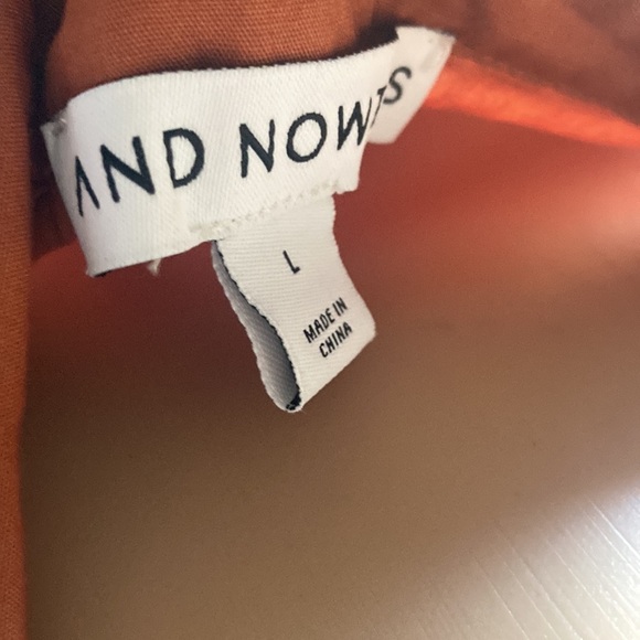 And Now This Women’s Burnt Orange Bell Ruffled Mid Sleeve Dress - Picture 8 of 9